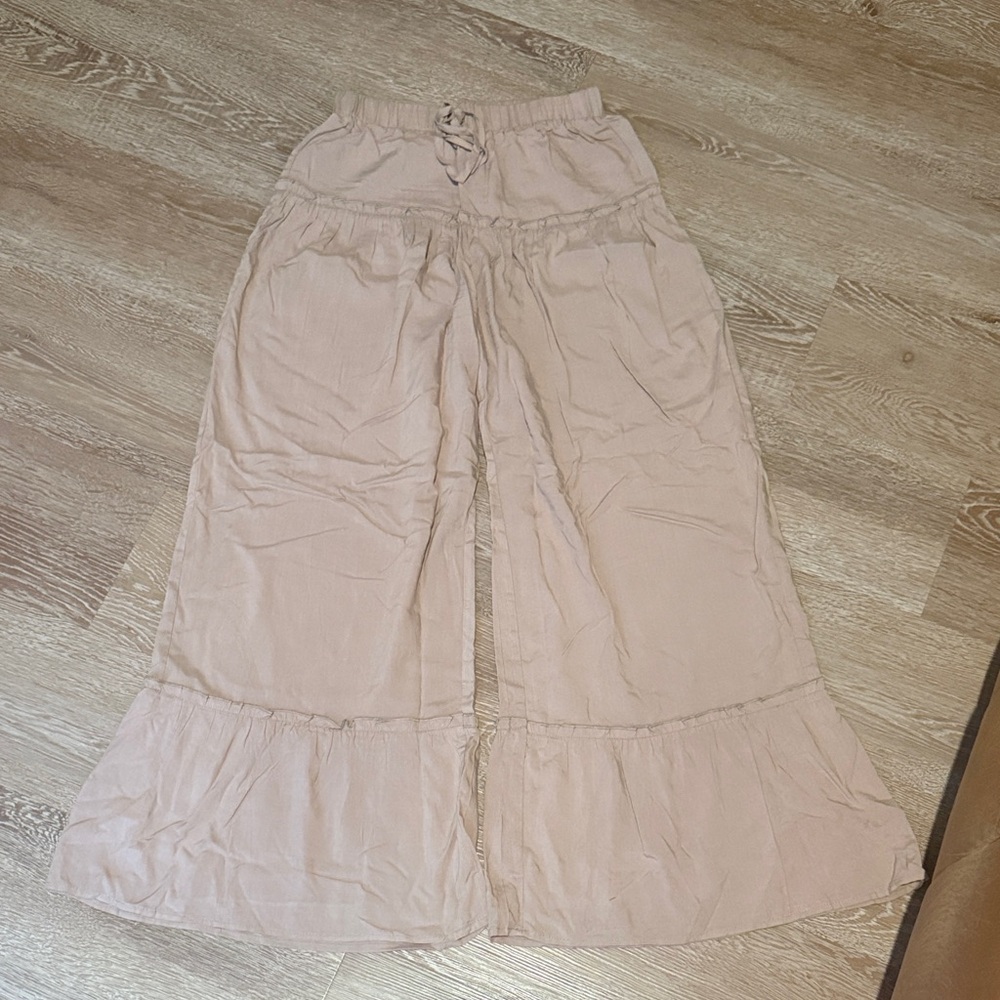 SHEIN Tan Maxi Pants